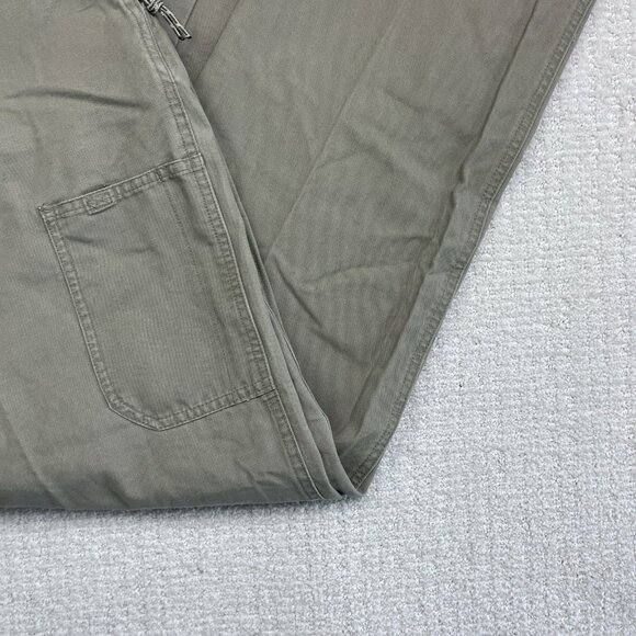 Columbia Pants Mens 36x34 Tan Khaki Duck Canvas Utility Pocket Outdoors Camping - Picture 4 of 11